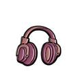 Pink Headphones Phone Sticker