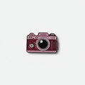 Pink Camera Phone Metal Sticker