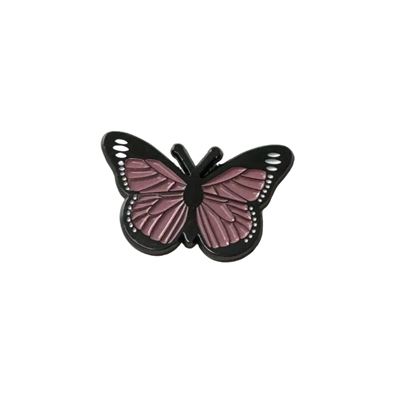 Pink Butterfly Phone Metal Sticker