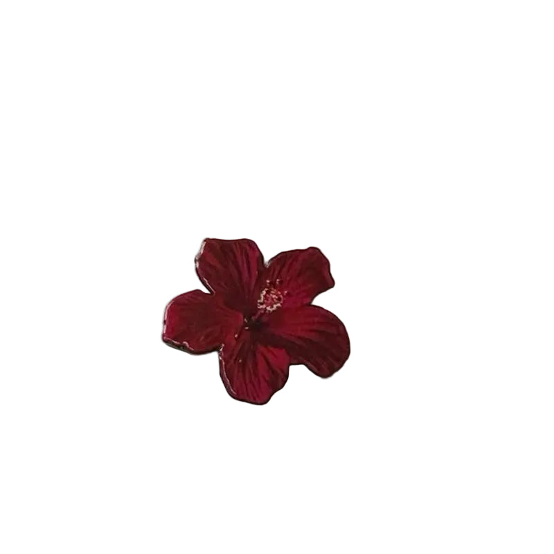 Red Flower Phone Metal Sticker
