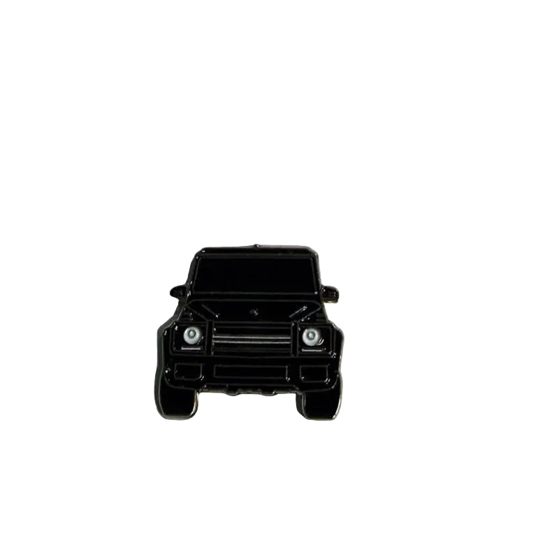 Black Car Phone Metal Stickers