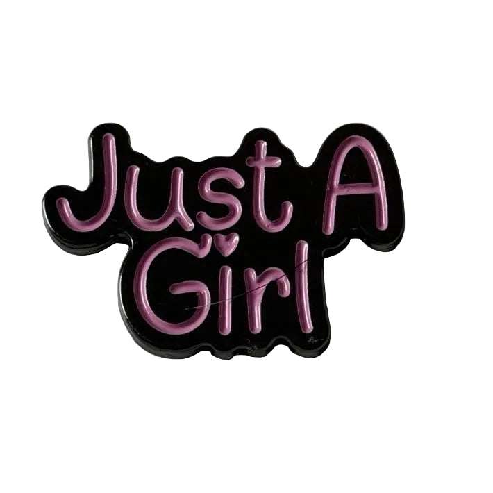 Just A Girl Phone Metal Sticker