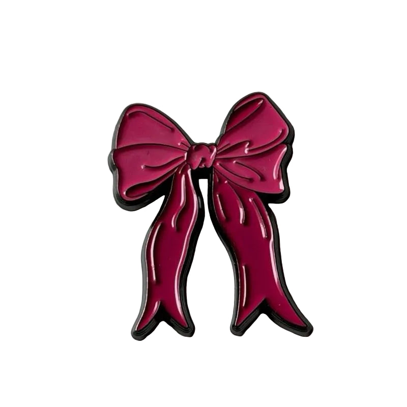 Pink Bow Phone Metal Sticker