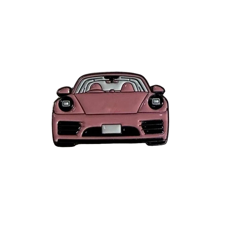 Pink Car Phone Metal Sticker