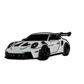 White Sport Car Sticker